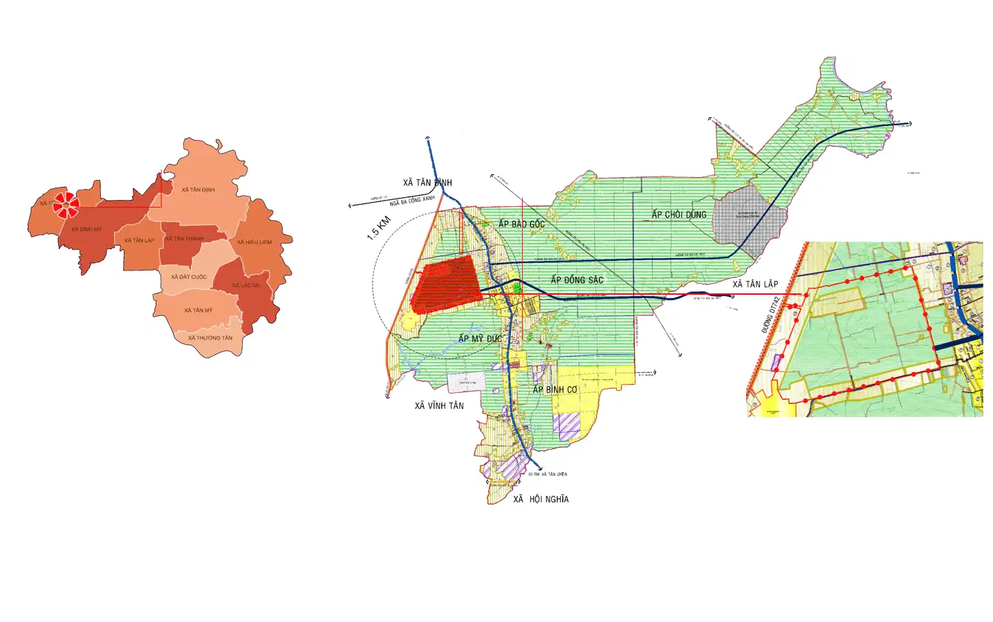 Bản đồ dự án Qp Green
